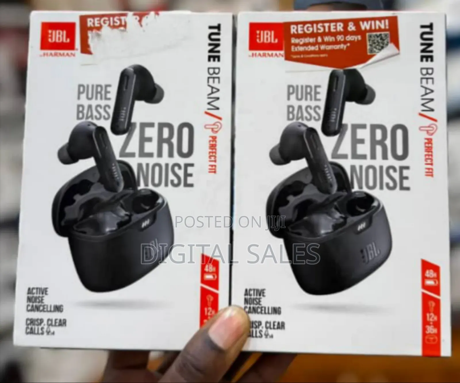 JBL Tune Beam Wireless Bluetooth Earphones, Water-Resistant