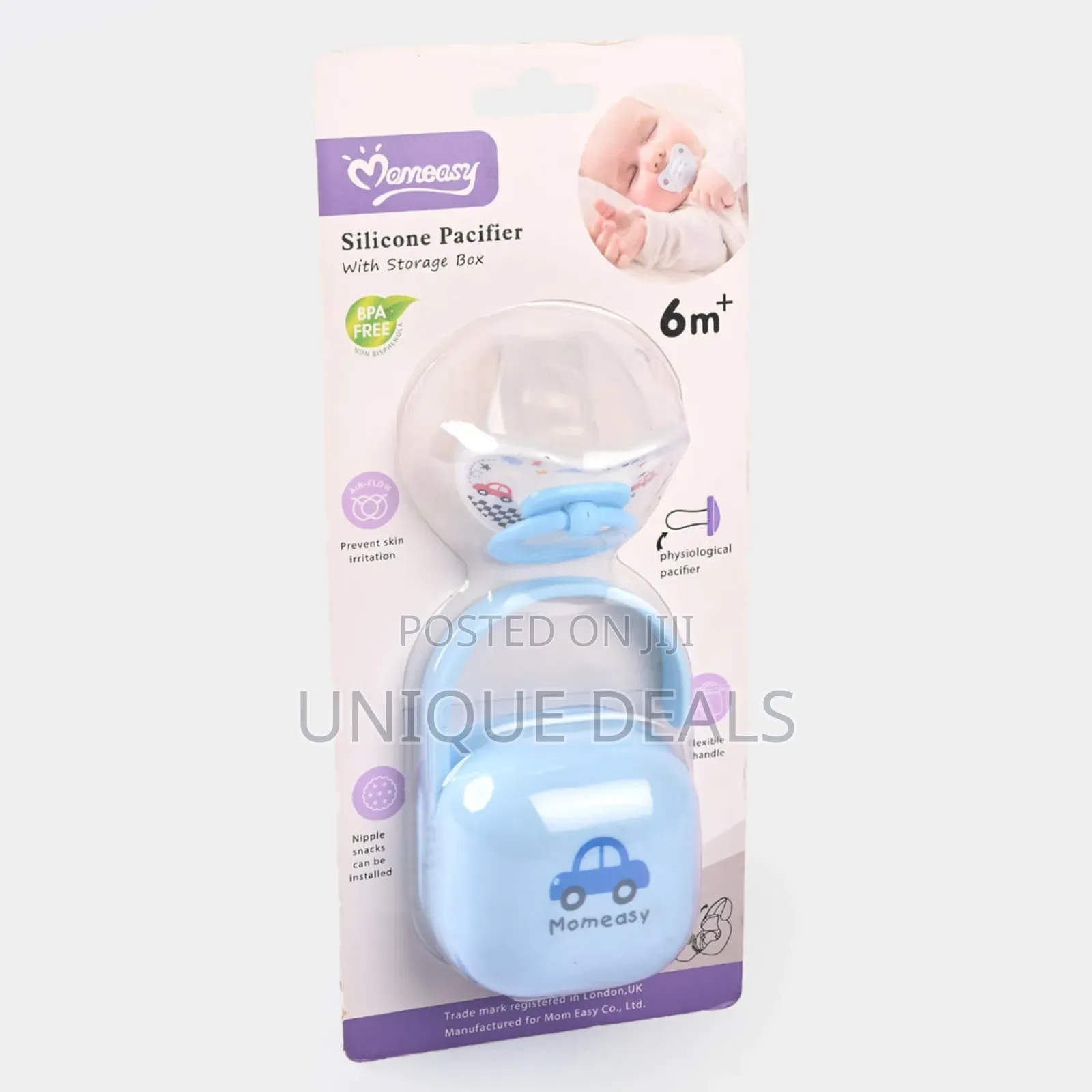 Silicone Pacifier With Storage Cap