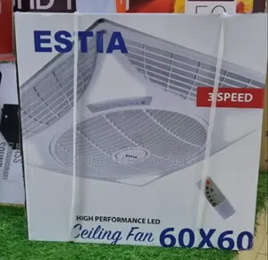 Estia High Speed Recessed Ceiling Fan With Lights and Remote Control
