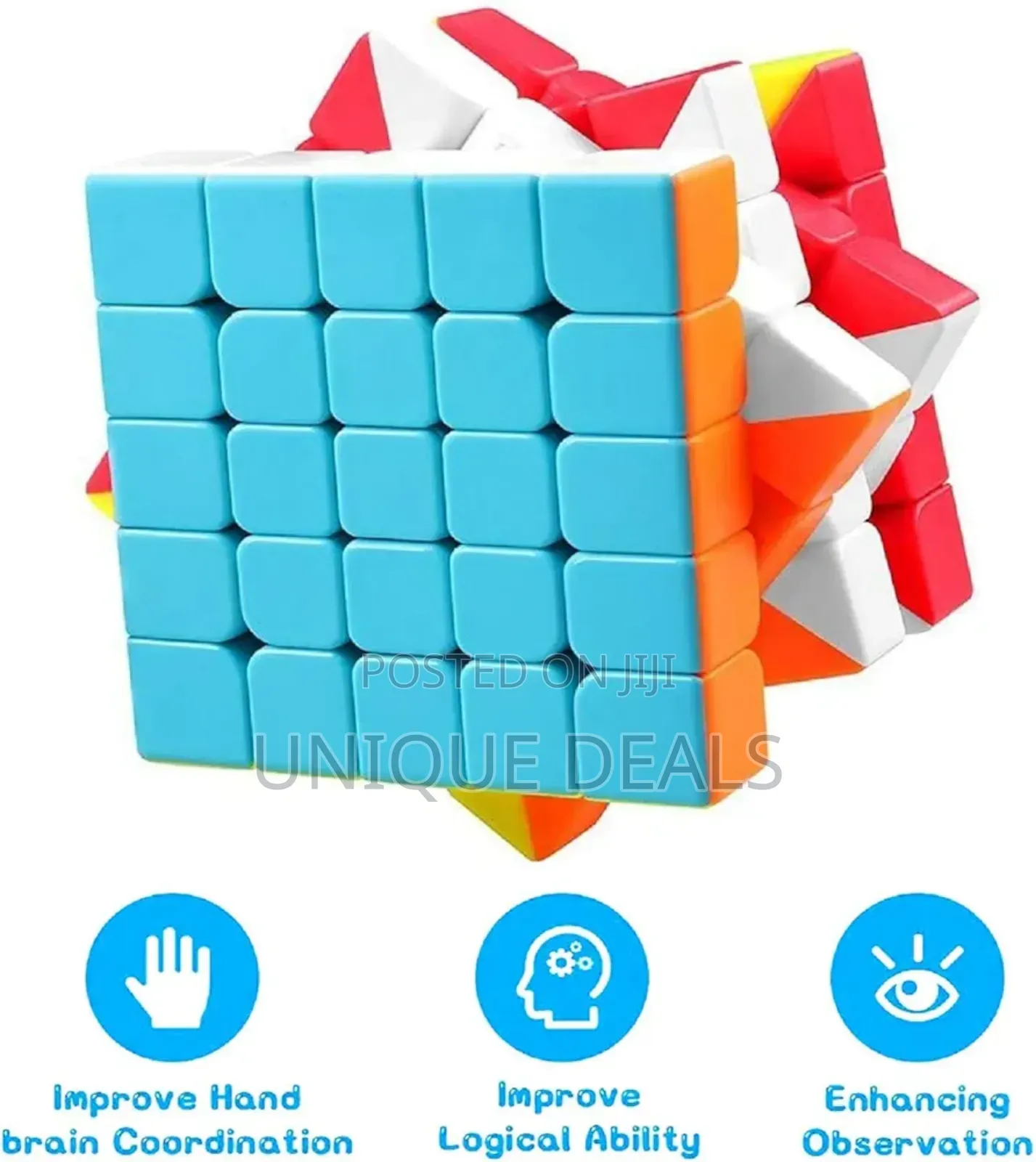 Magic 5x5 High Speed Cube for Kids Adults