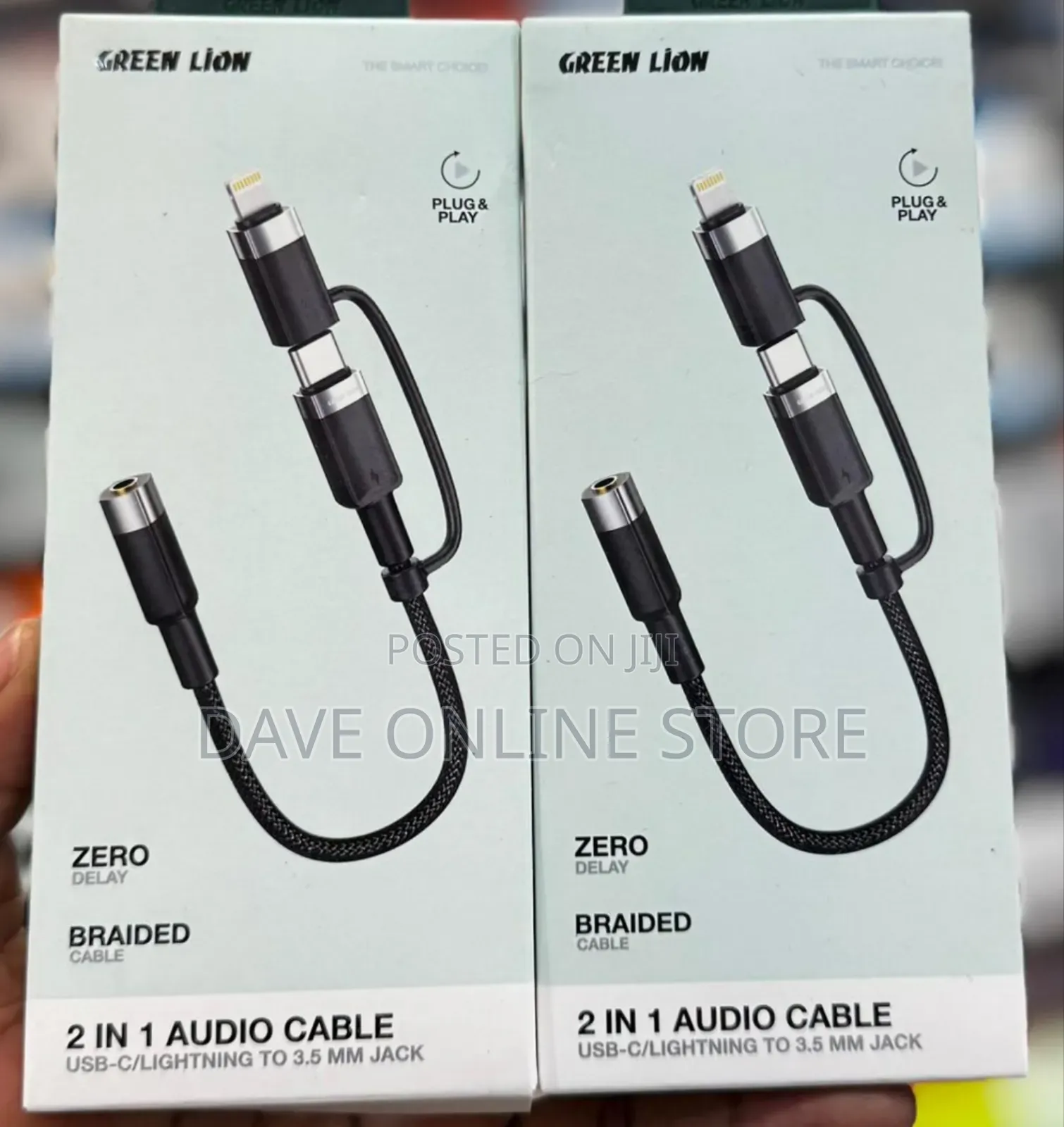 Green Lion 2-in-1 Audio Cable Adapter