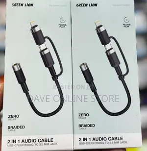 Green Lion 2-in-1 Audio Cable Adapter