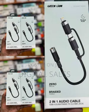 Green Lion 2-in-1 Audio Cable Adapter