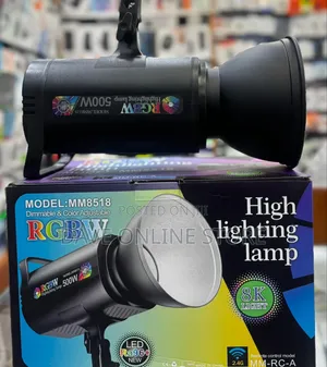 RGB Studio Strobe Light Cob Mm8518 500w RGBW Video Photo Studio Light