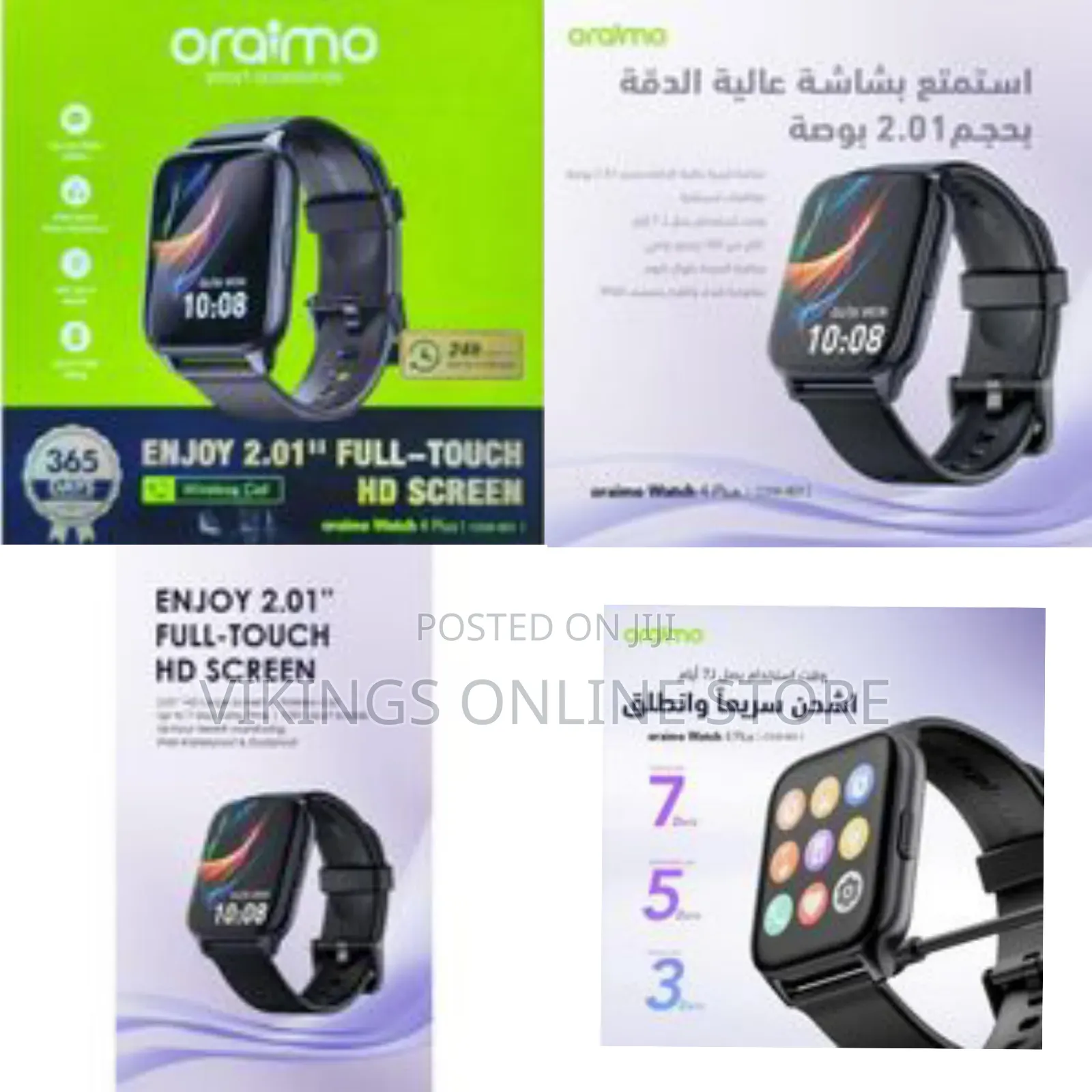 Oraimo Watch 4 Plus Osw-801 Bluetooth Call Smart Watch