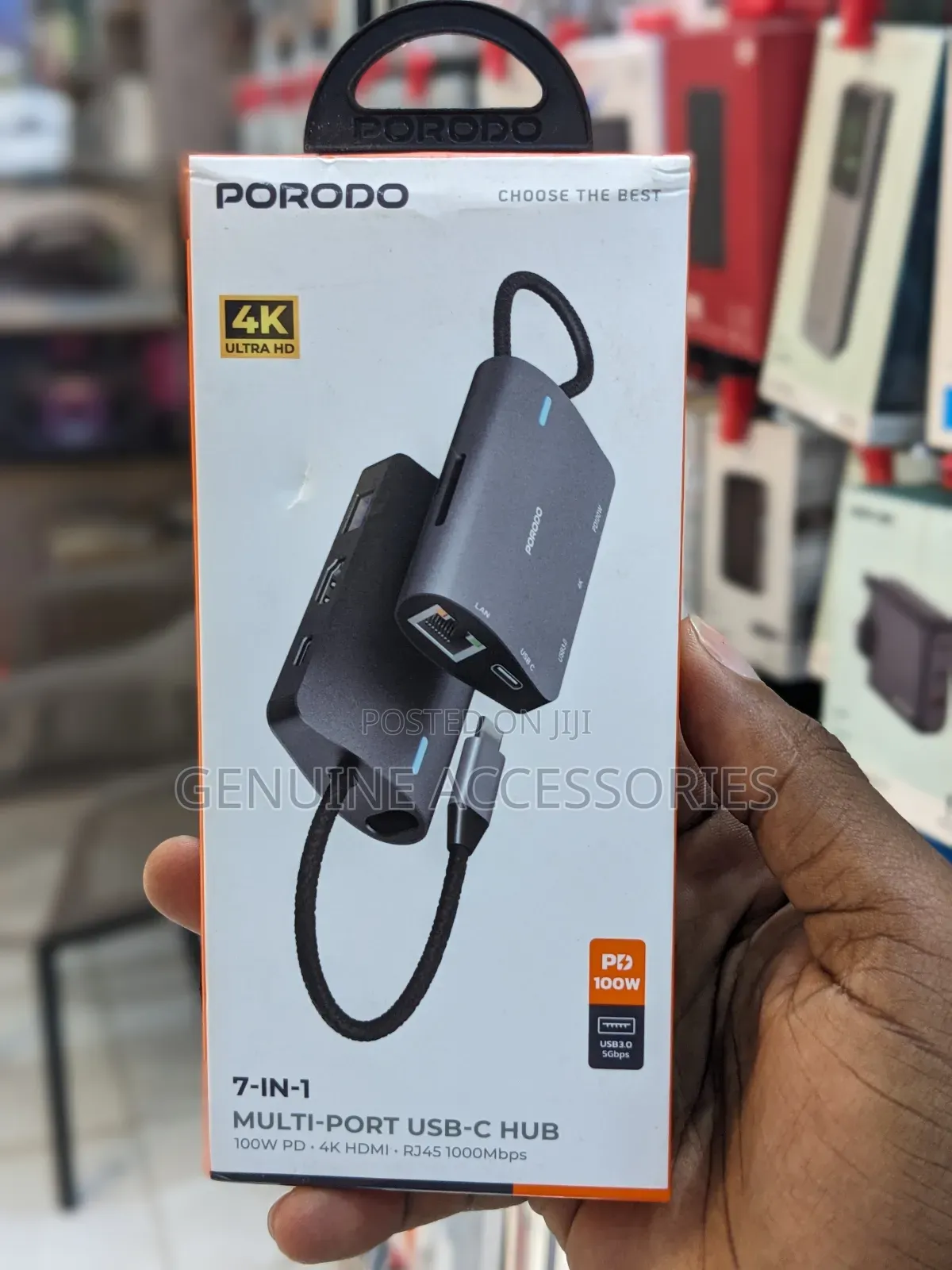 Porodo 7-in-1 Multi-Port Usb-C Hub
