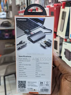 Porodo 7-in-1 Multi-Port Usb-C Hub