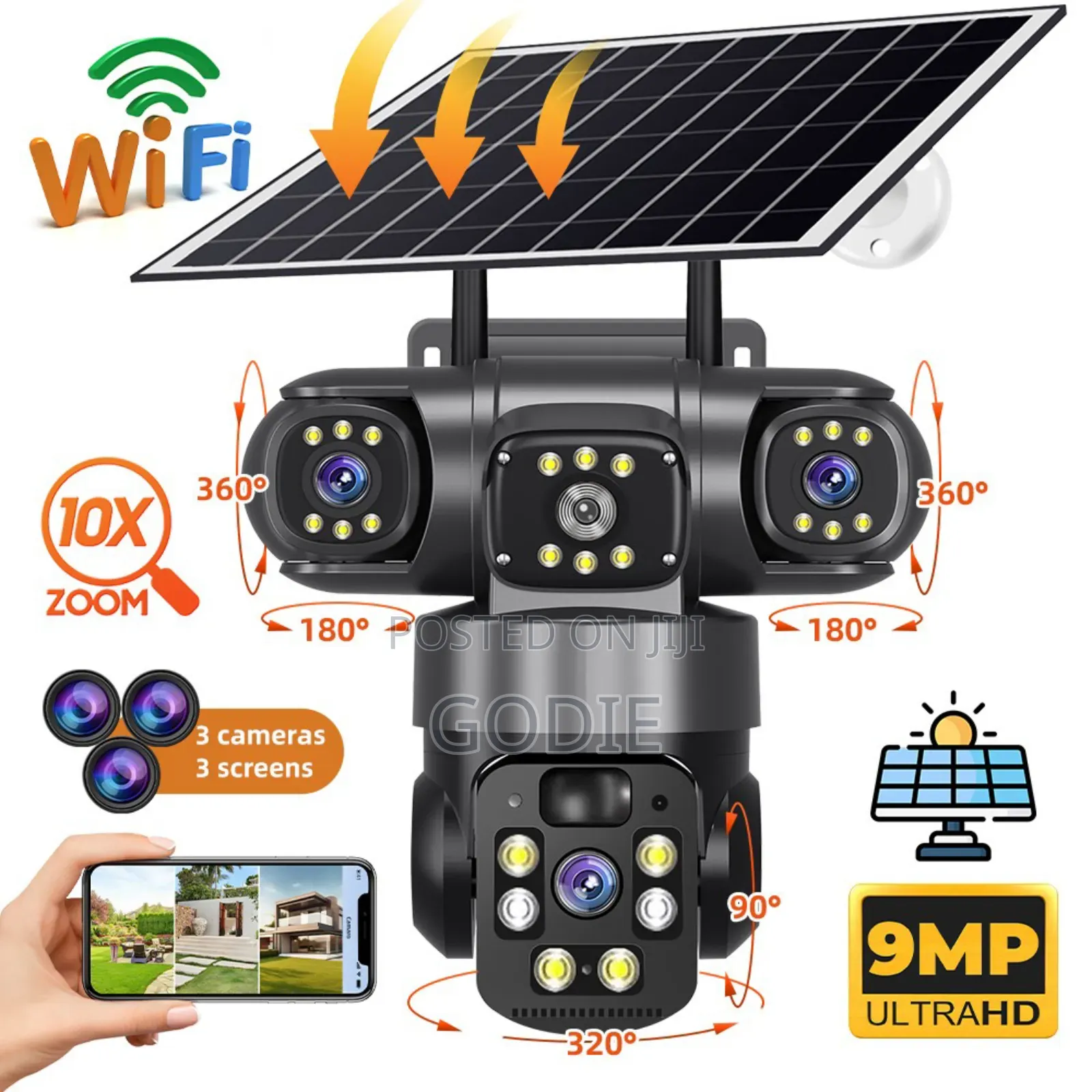 4g Smart Net Camera, a Solar-Powered Security Surveillance System.