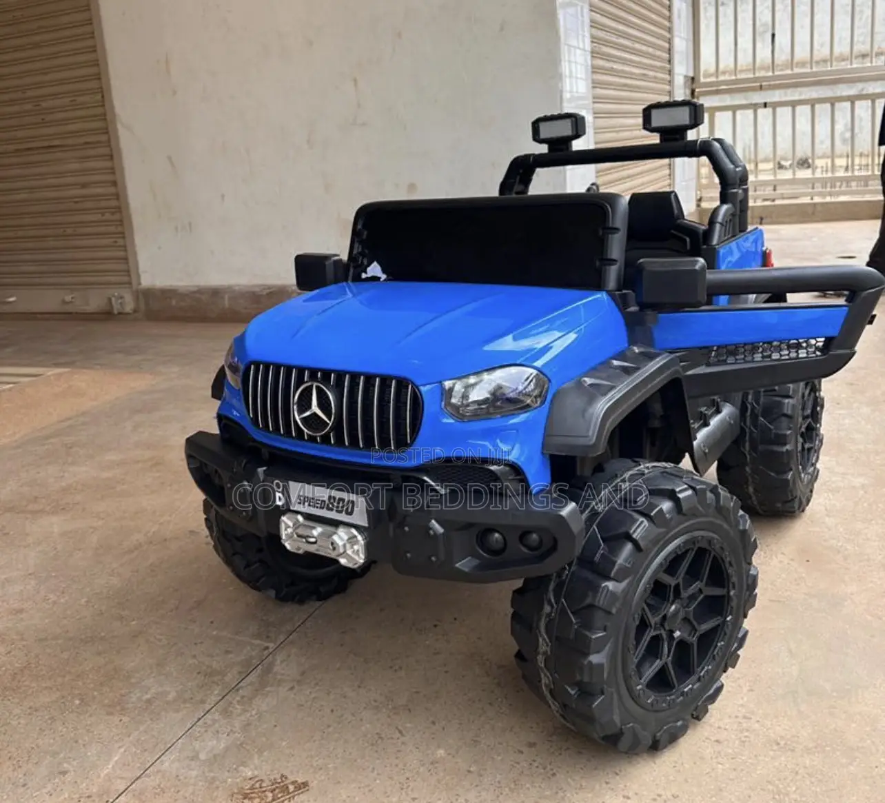 Two Seater Rechargeable Toy Car Blue
