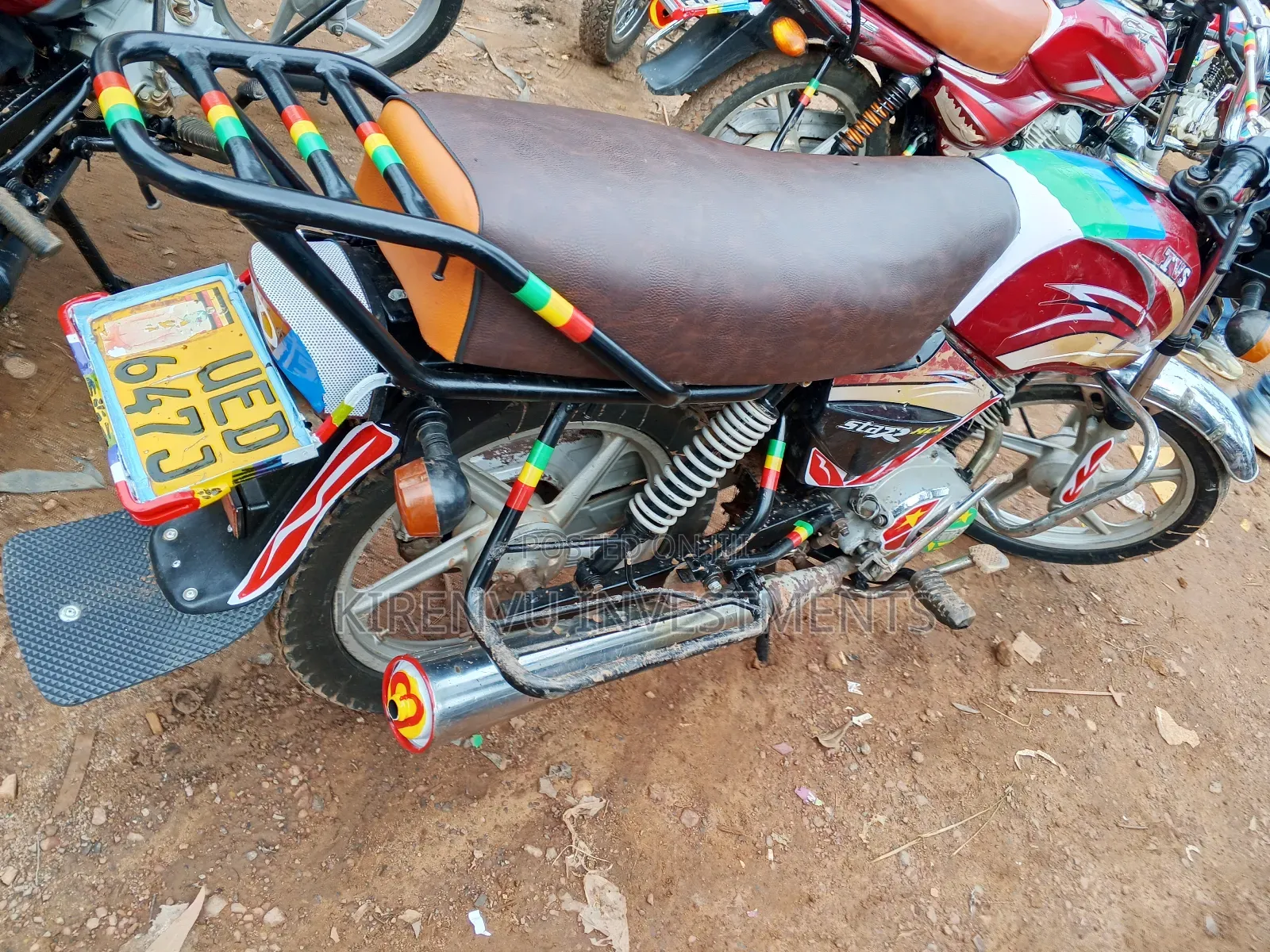 TVS XL 100 2016 Red