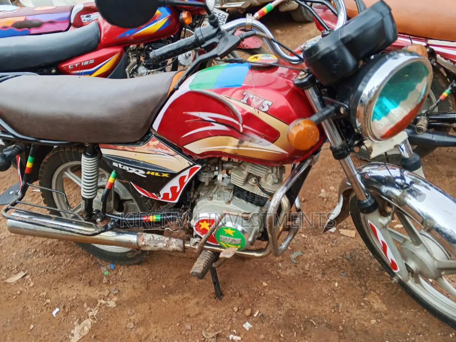 TVS XL 100 2016 Red