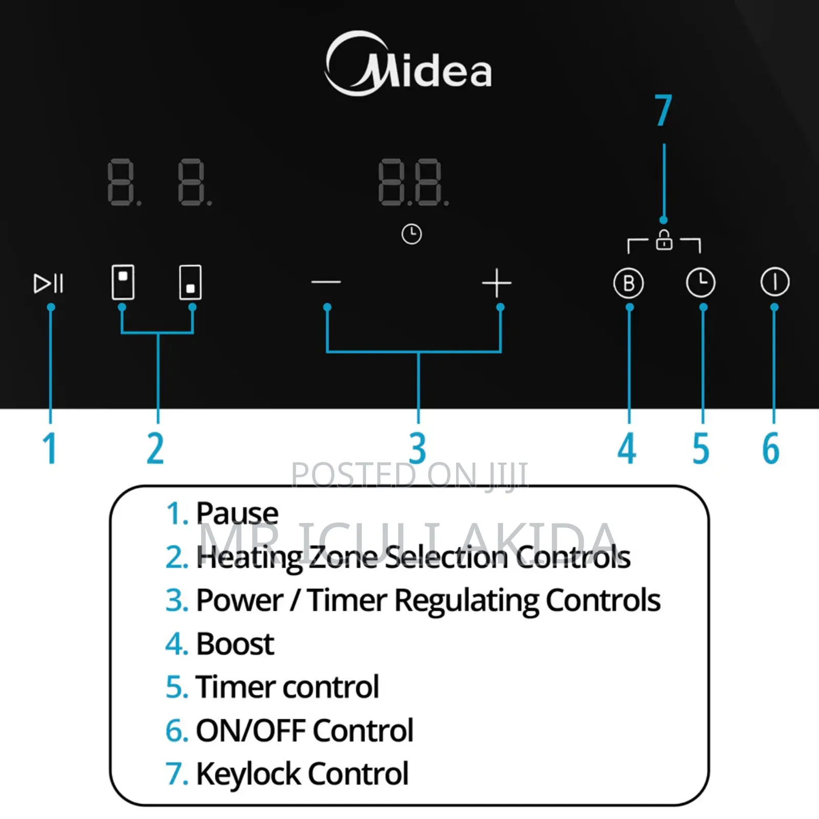 Midea Built-in 2-Zone Induction Hob