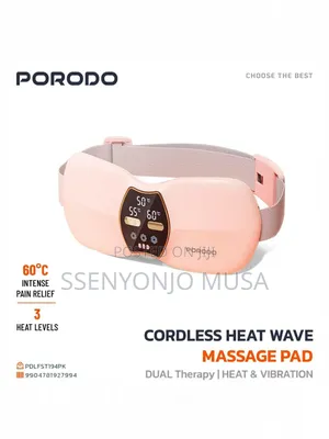 Porodo Rechargeable Cramps Waist Belt Massager With Heat Vibration