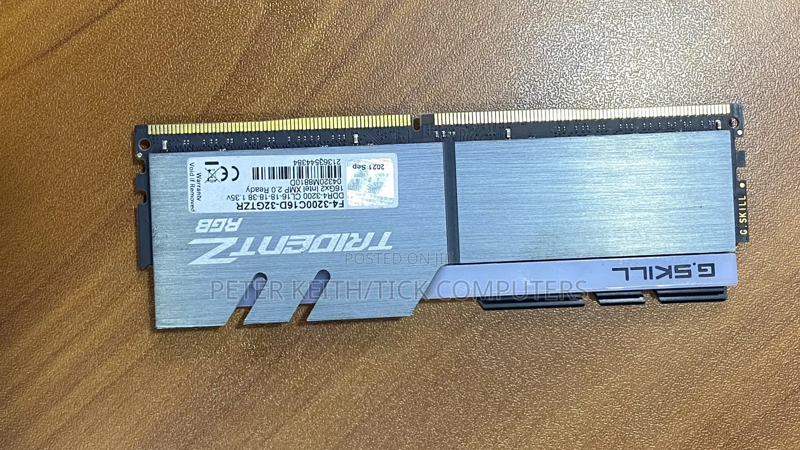 G.Skill Trident 16 RGB Ddr4 Ram, Specifically Model F4-3200c16d-32gtzr