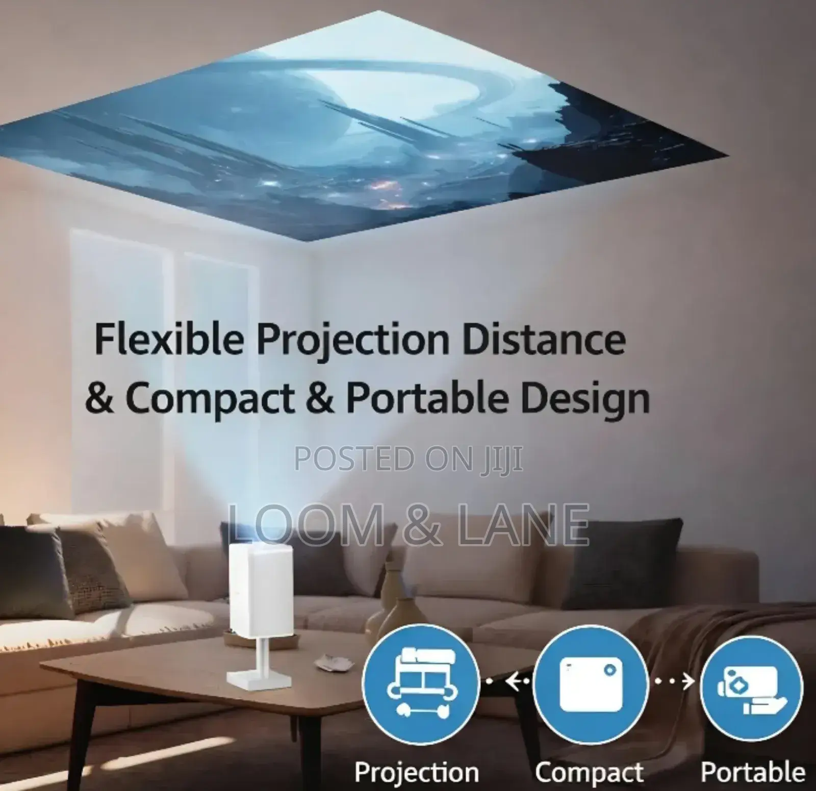Green Lion Galaxy Portable Projector, Projector With Speaker