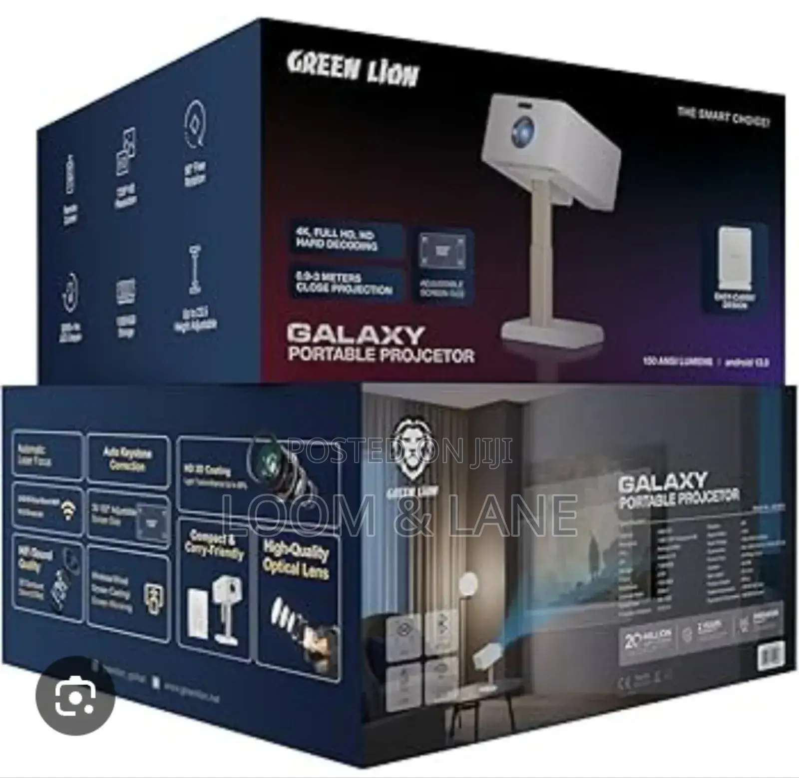 Green Lion Galaxy Portable Projector, Projector With Speaker