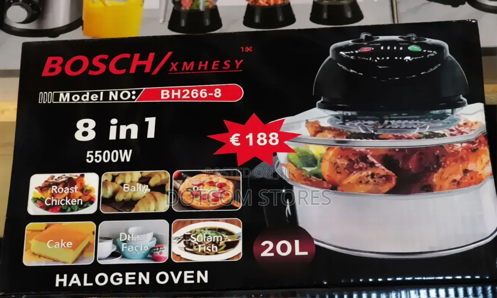 20l Bosch Bh266-8 8-in-1 Halogen Oven.