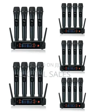 . 4-Channel Professional Wireless Microphone System
