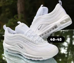 New Classic Nike Air Max 97 Triple White Sneakers