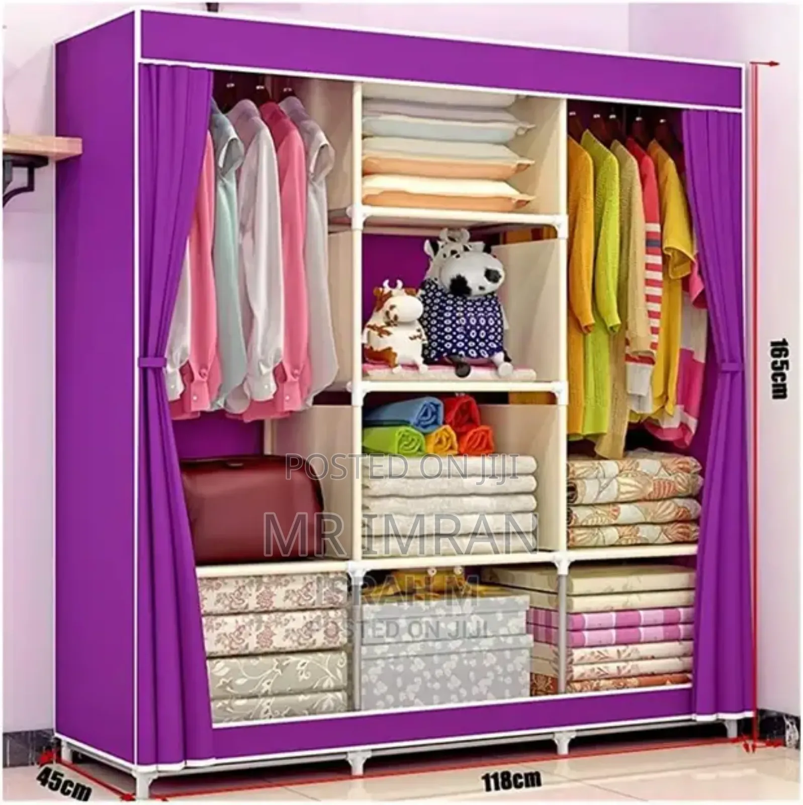 Tc Metallic Portable Wardrobe