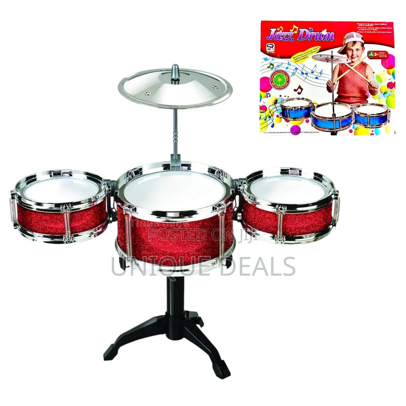Jazz Drum Set for Kids | Complete 4-Piece Drum Kit