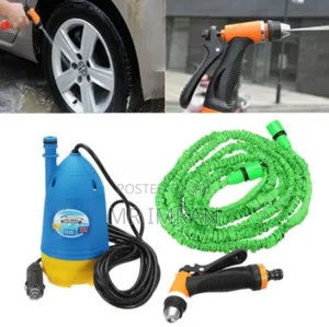 Portable 12v High-pressure Car Washer Set