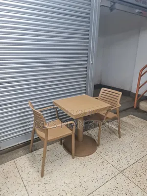 Beige Plastic Table and Chairs Beige Plastic Table and Chairs