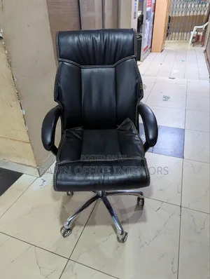 Office Chair With Fixed Armrets for Support and Adjustable Height