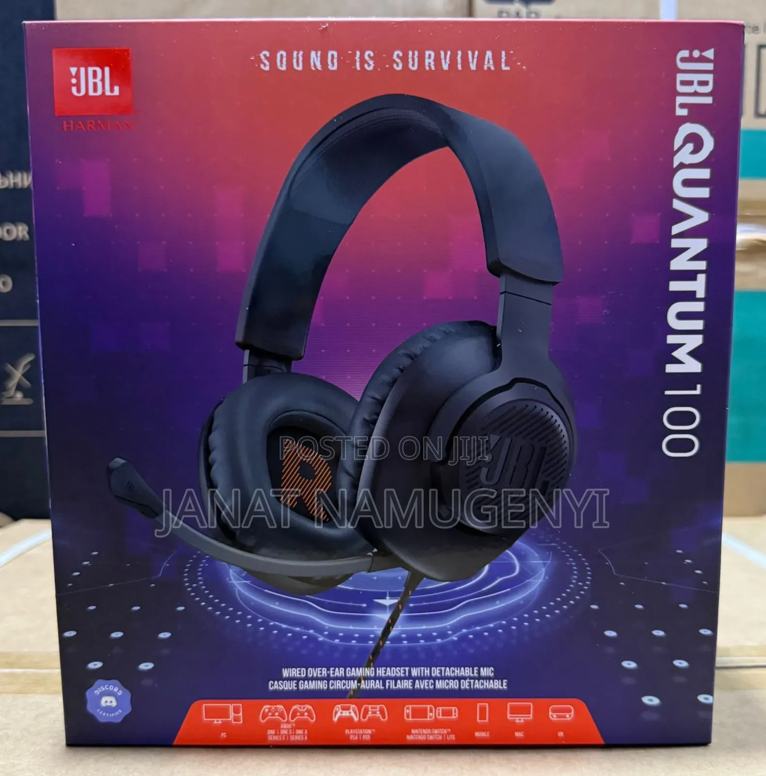 JBL Quantum 100 Pc/Gaming/Phone Headsets