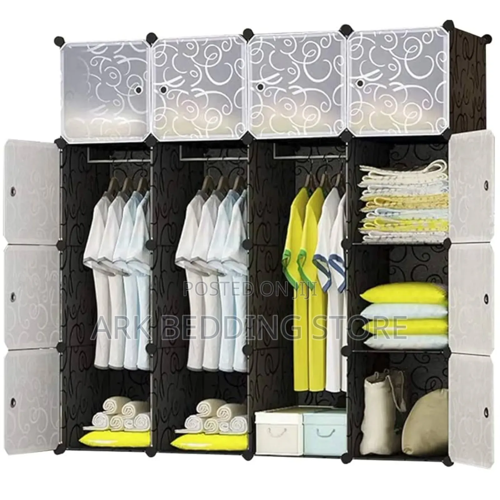 4 Column Plastic Wardrobe