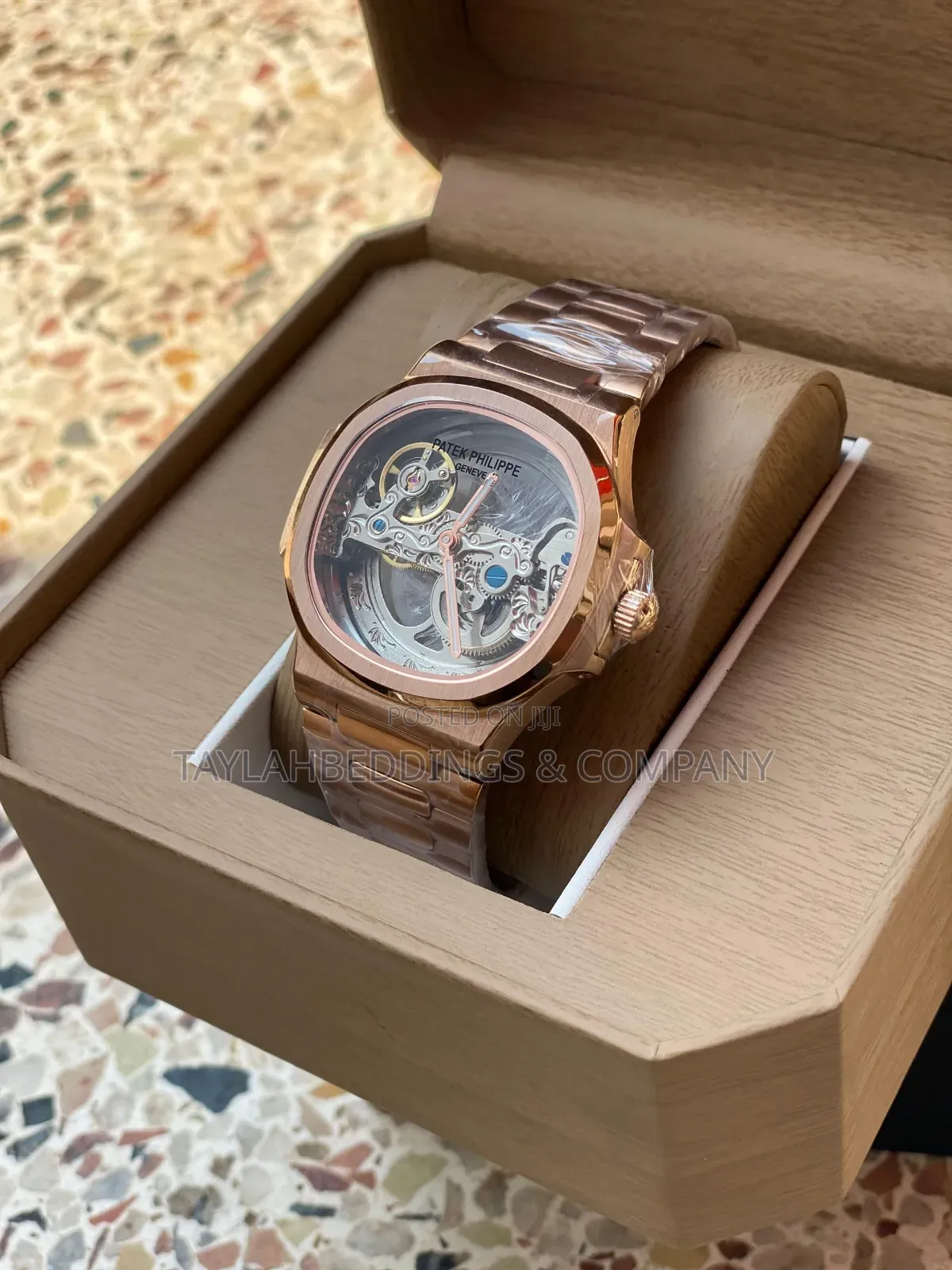 Original Patek Philippe Mechanical Silver Gold Chain Watch