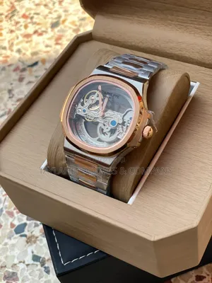 Original Patek Philippe Mechanical Silver Gold Chain Watch