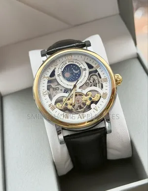 Patek Philippe White Face Men's Original Mechanical Wrist Time Piece
