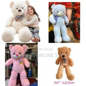 50 Inch/ 125cm Big Fluffy Giant Teddy Bear Toy Stuffed Animal Plush