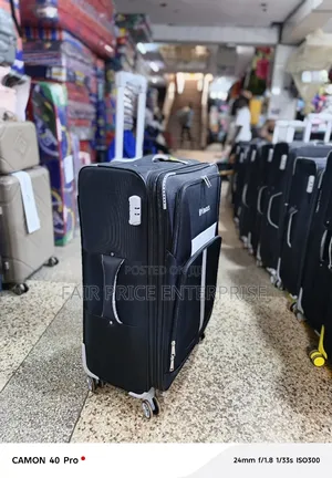 Executive Cloth Suitcases. Medium Size
