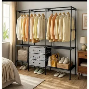 Freestanding Metal Garment Rack