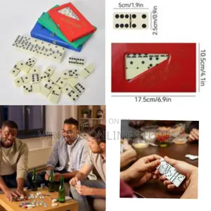 1 Set of Dominoes Set Puzzle Game Activity Travel Game Fun Classic