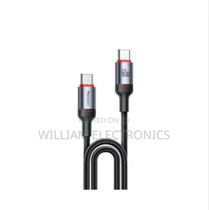 Yesido Ultra Thin Cable C to C 60w Max Output Cable