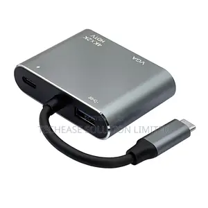 4 In 1 Usb-c Hub With Hdmi , Vga, Usb 3.0 Pd Charging