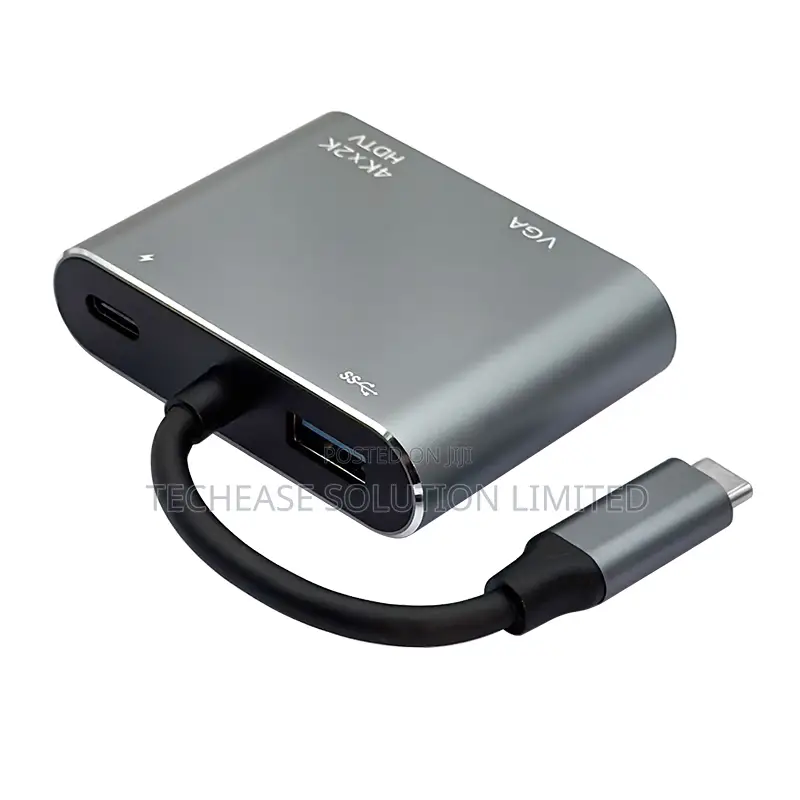 4 In 1 Usb-c Hub With Hdmi , Vga, Usb 3.0 Pd Charging