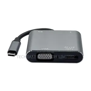 4 In 1 Usb-c Hub With Hdmi , Vga, Usb 3.0 Pd Charging