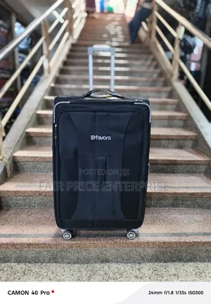 Coeur Cloth Suitcases. Medium Size. Black Color