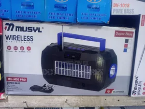 Musyl Mu-M50 Pro Wireles Solar Mini Speaker With Integrated Led Torch.