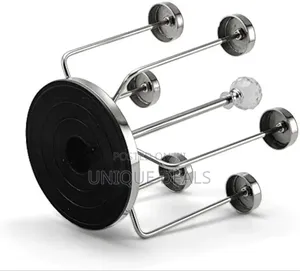 Rotating Cup Mug Glass Holder Rack Stainless Steel 6 Cups Drying Rack