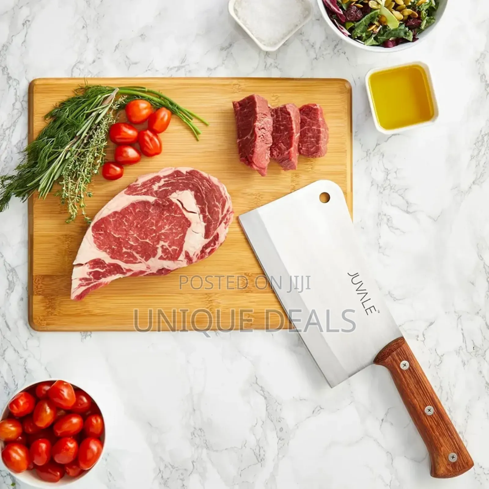 Meat Cleaver - 8-Inch Stainless Steel Blade
