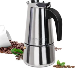 9 Cup Moka Pot Stainless Steel 450ml Italian Espresso Coffee Maker