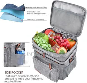 Lunch Bag for Women Men Double Deck Lunch Box