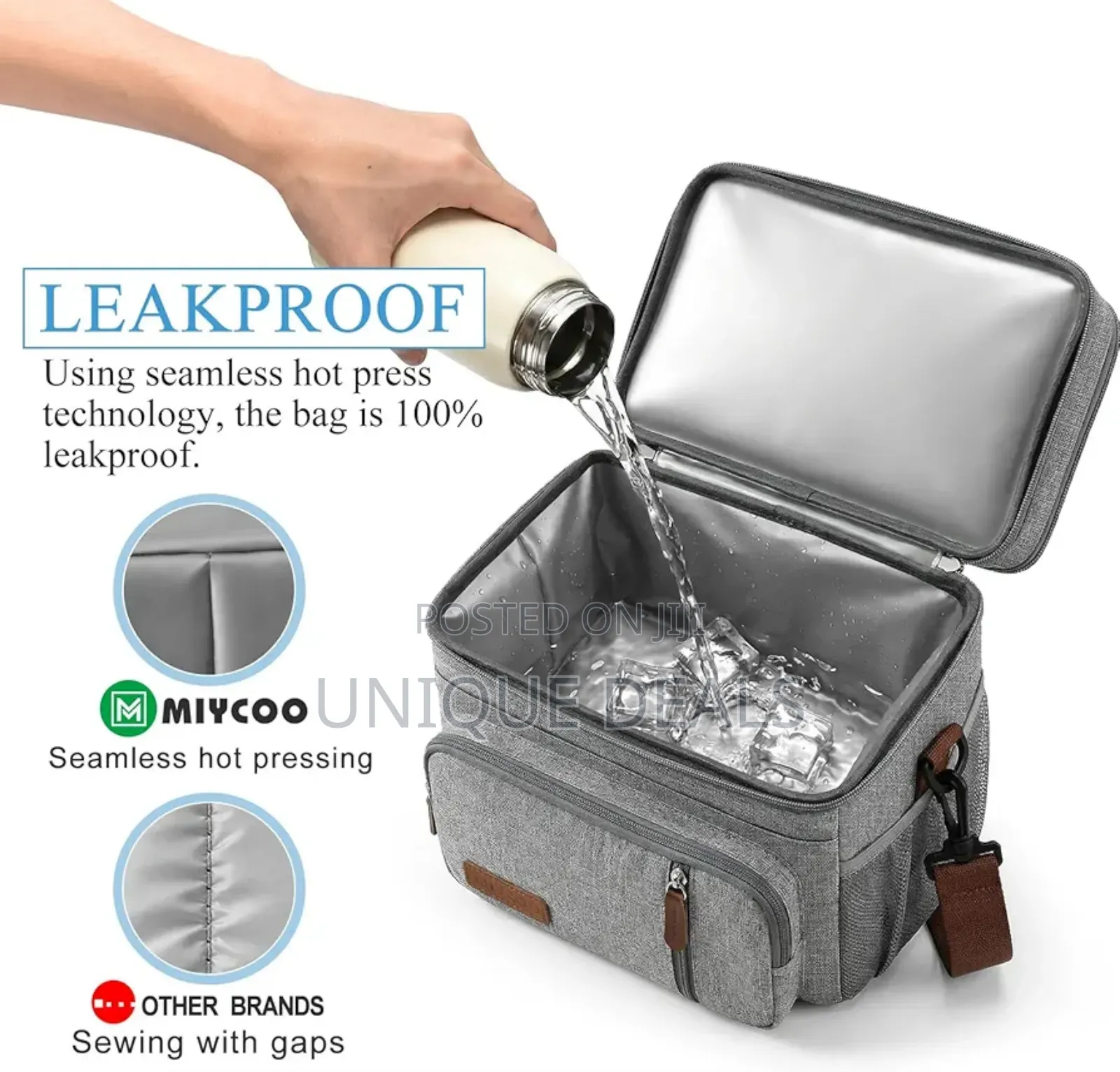 Lunch Bag for Women Men Double Deck Lunch Box