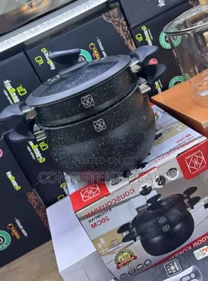 24cm Couscous Steamer Aluminium With Non-Stick Coating