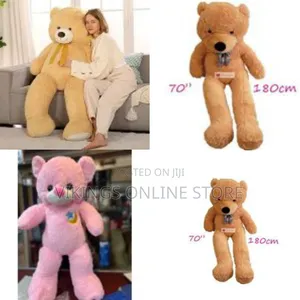 70 Inch/ 180cm Big Fluffy Giant Teddy Bear Toy Stuffed Animal Plush